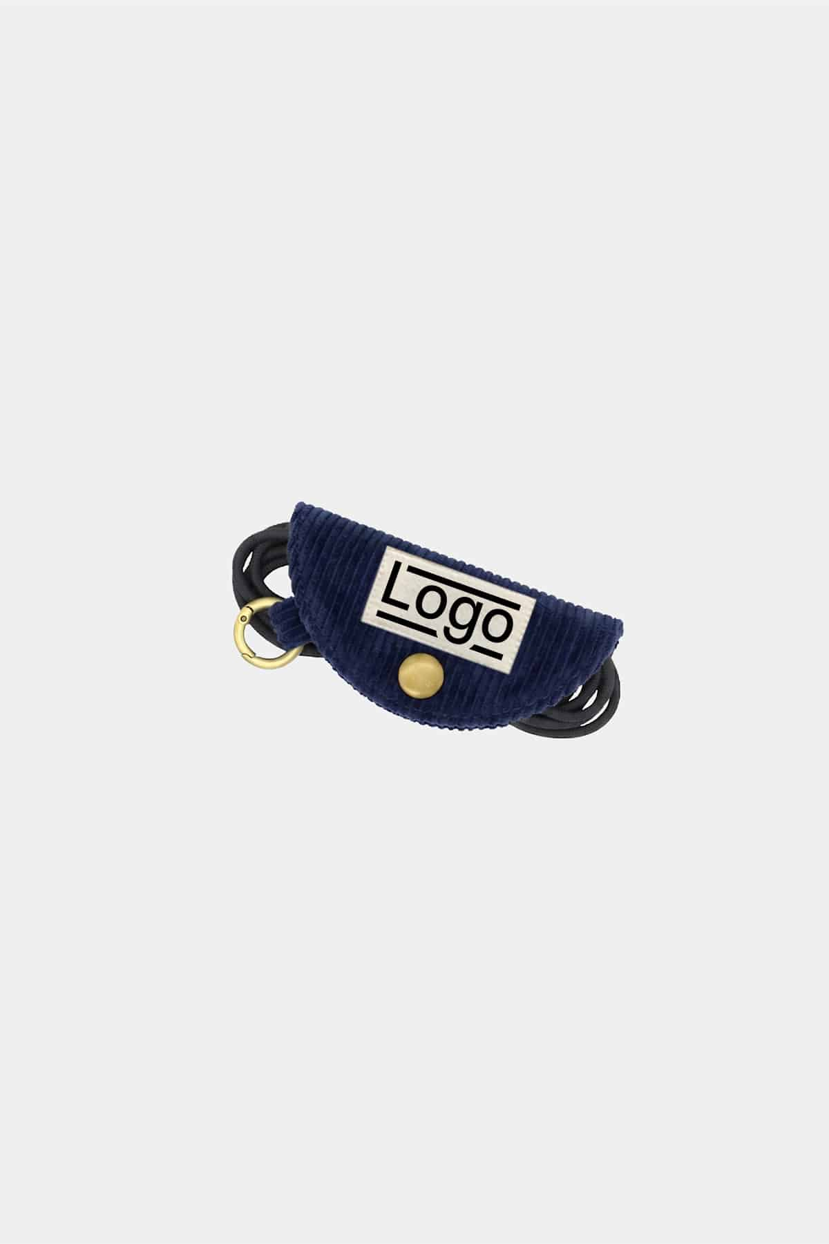 Range-câbles promotionnel Attache câble Zéphyr Velours marine